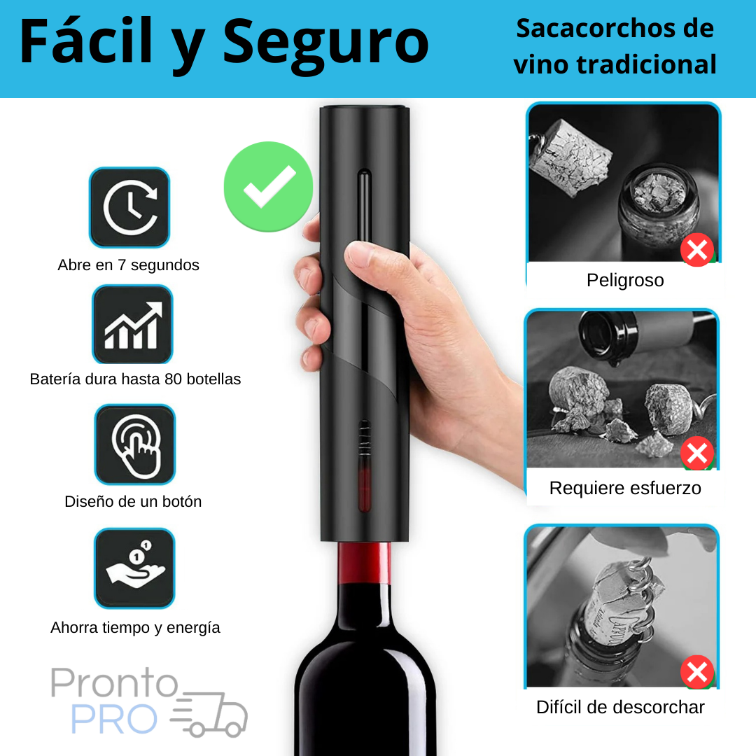 Destapador Sacacorchos Eléctrico Premium WineMaster™